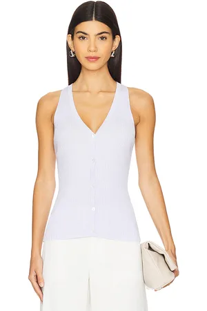 THEORY Slim Rib Vest in - Lavender. Size L (also in S).