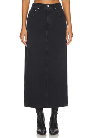 Citizens of Humanity Verona Column Skirt in - Black. Size 24 (also in 25, 26, 27).