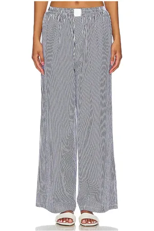SNDYS X Revolve Darian Stripe Pants in - Blue. Size L (also in S, XS, XXL).