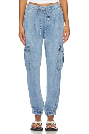 Bella Dahl Isla Pleated Jogger in - Denim-Light. Size M (also in S).