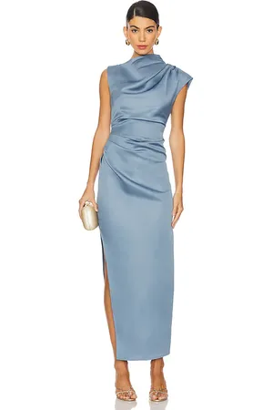 ELLIATT Coralie Maxi Dress in - Slate. Size M (also in L).