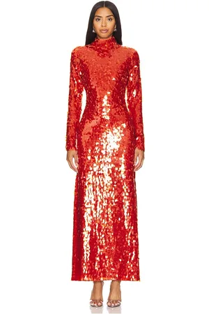 SIMON MILLER Sculpty Sequin Dress in - Red. Size 0 (also in 2).