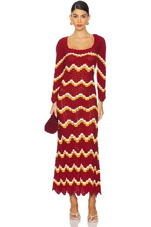 Escvdo Sumac Maxi Dress in - Rust. Size L (also in M, S, XS).