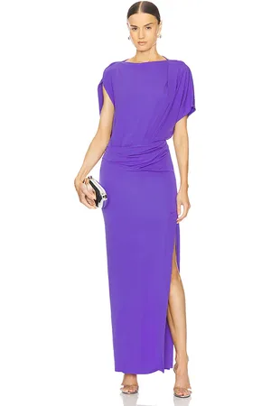 Simkhai Hollins Asymmetric Cape Gown in - Purple. Size 0 (also in 4).