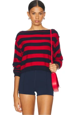 Free People X We The Free Into The Blue Pullover in - Red. Size L (also in M, S, XL, XS).