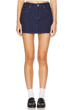 Paige Ryder Skirt in - Denim-Dark. Size 29 (also in 32).