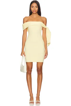 SNDYS Jaymes Mini Dress in - Yellow. Size M (also in S, XS, XXS).