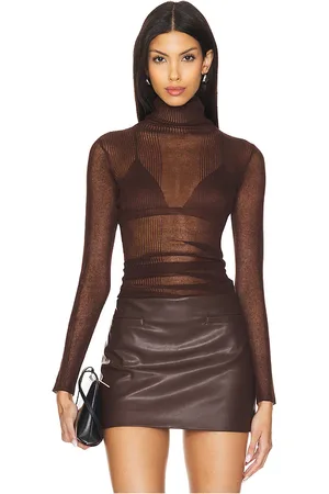 SER.O.YA Piper Top in - Brown. Size XL (also in L).