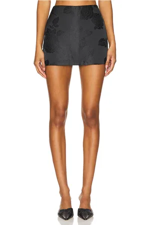 Amanda Uprichard X Revolve Cooper Skort in - Black. Size L (also in M, S, XL, XS).