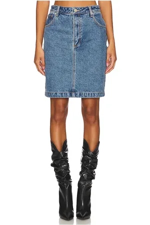 RONNY KOBO Hannah Skirt in - Denim-Medium. Size S (also in XS).