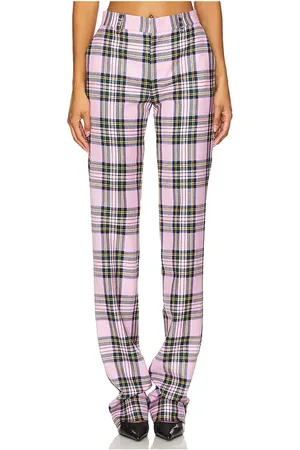 AREA Back Slit Pant in - Pink. Size 4 (also in 8).