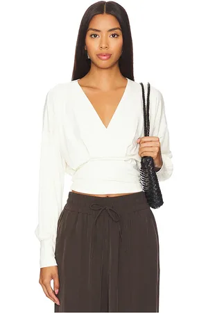 Bobi Long Sleeve Blouse in - Cream. Size M (also in XL).