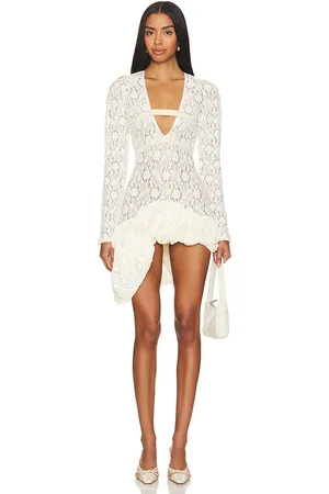 yuhan wang Draped Lace Dress in - . Size L (also in M, S, XL).