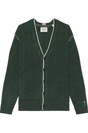 Scotch&Soda Alpaca Dropped Shoulder Cardigan in - Dark Green. Size L (also in S).