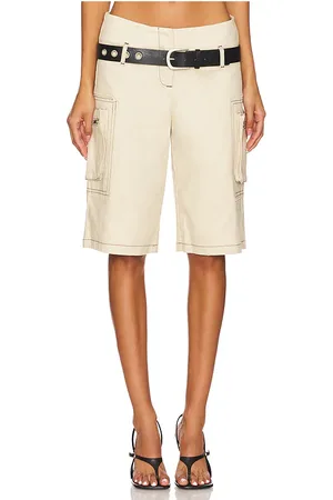 BY.DYLN Mallory Shorts in - Beige. Size S (also in XL).
