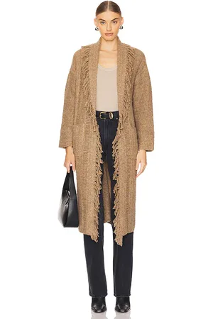 LINE & DOT Altura Long Cardigan in - Beige. Size L (also in M, S, XS).