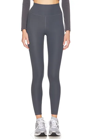 IVL COLLECTIVE Rib Legging in - Grey. Size 2 (also in 10, 4, 6, 8).