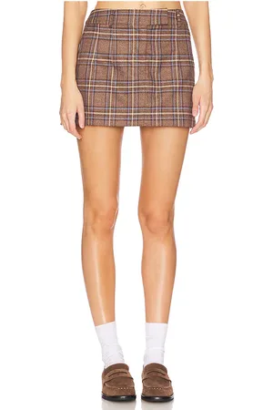 Lovers And Friends Leah Mini Skirt in - Brown. Size L (also in M, S, XXS).