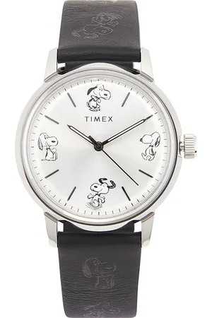 Timex Marlin Automatic Peanuts Sketch 40mm Leather Strap Watch in - . Size all.