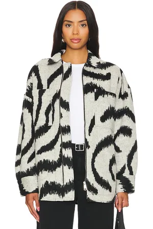 Steve Madden Sorrel Jacket in - Black,Grey. Size L (also in M, S, XL, XS).
