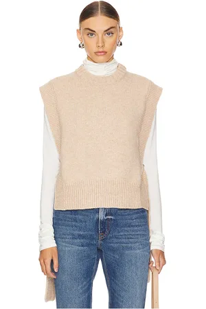 THE KNOTTY ONES Kalvos Vest in - Beige. Size L (also in M).