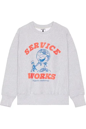 Service Works Organic Chefswear Crewneck in - Grey. Size M (also in S).