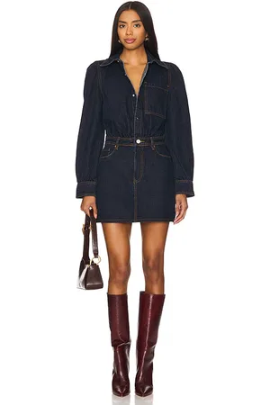 BLANK NYC Deep Down Dress in - Denim-Dark. Size M (also in XS).