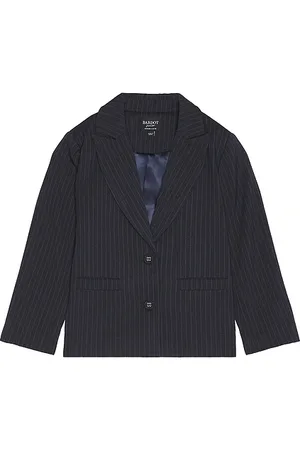 Bardot Charles Pinstripe Blazer in - Navy. Size 4 (also in 5, 6, 7).