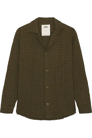 Oas Waffle Cuba Long Sleeve Shirt in - Army. Size L (also in S).