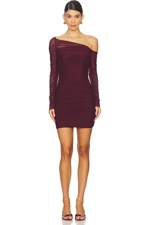 SER.O.YA Chantae Dress in - Burgundy. Size S (also in XS).