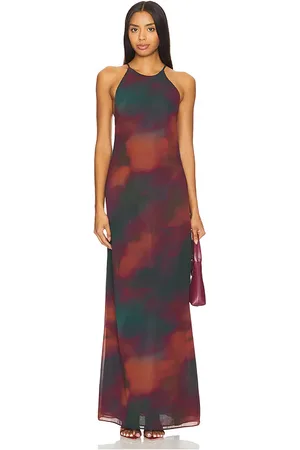 House of Harlow X REVOLVE Grayson Maxi Dress in - Burgundy. Size M (also in S, XS).