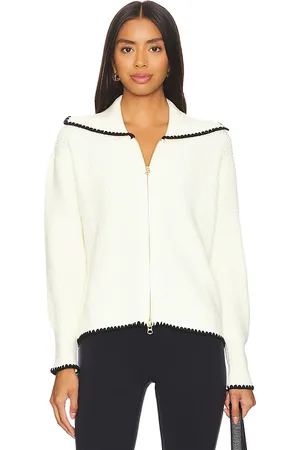 Varley Sibley Knit Jacket in - White. Size L (also in XL/1X).