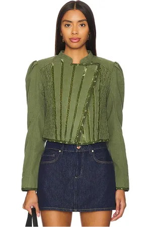 Free People Bali Simone Jacket in - Olive. Size S (also in XS).