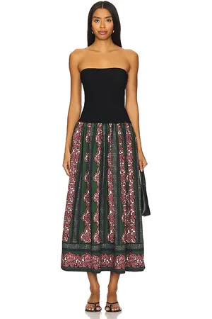 Cara Cara Glasbury Dress in - Black,Dark Green. Size L (also in XL).