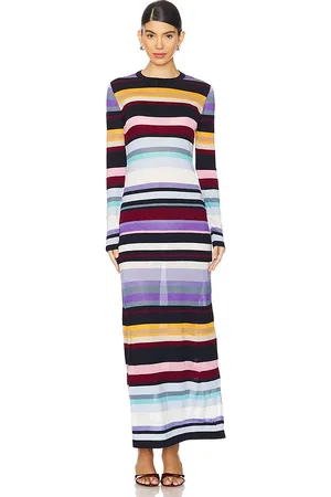 Missoni Long Dress in Multicolor Lilac Pink & Light Blue - Purple. Size M (also in S).
