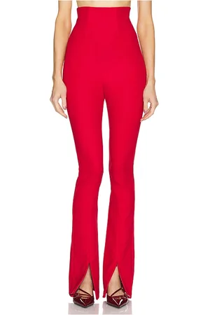 Helsa The Cigarette Pant in - Red. Size XS (also in XXS).