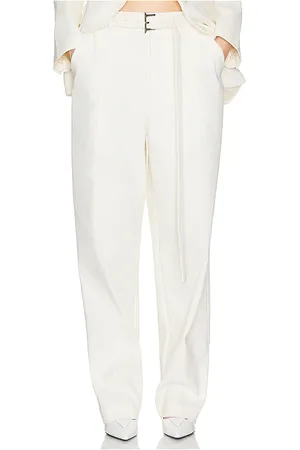 Helsa The Barrel Pant in - White. Size L (also in M, S, XS, XXS).