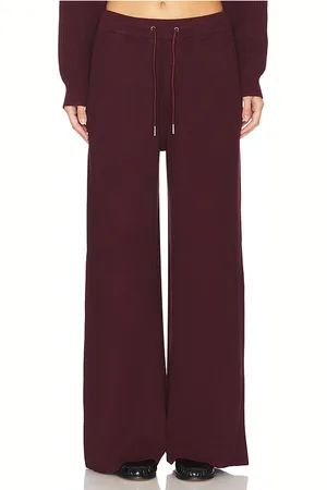 SER.O.YA Camila Sweatpant in - Wine. Size L (also in M, S, XS).