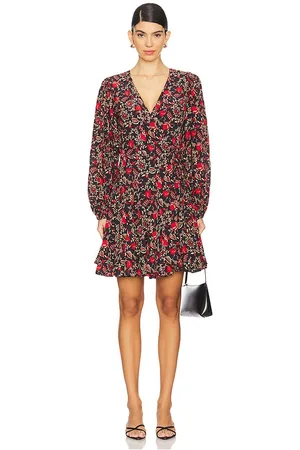 Rhode Caro Dress in - Black,Red. Size S (also in XS).