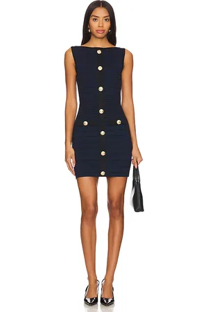 Retrofete Erin Dress in - Navy. Size L (also in M, XL, XS).