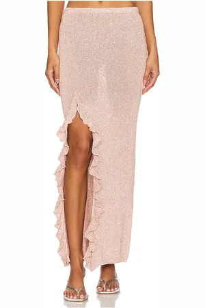 Asta Resort Michaela Split Skirt - in - Pink. Size L (also in M, S, XS).