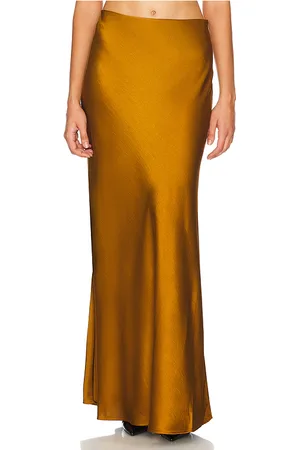Essentiel Antwerp Giada Maxi Length Skirt in - Tan. Size 32 (also in 36).