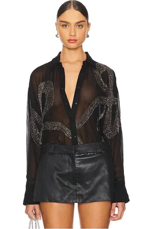 Retrofete Cherish Embellished Shirt in - . Size M (also in S, XS).