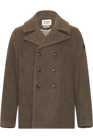 Scotch&Soda Wool Blend Peacoat in - Brown. Size L (also in XL/1X).