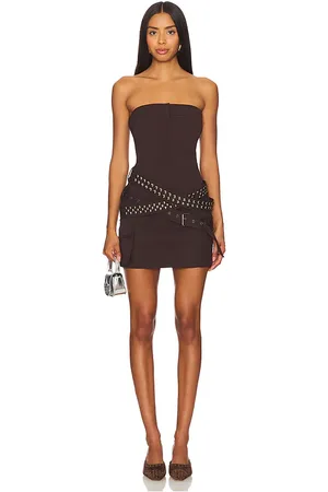 ANIYE BY Stud Dress in - Brown. Size L (also in M).