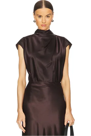 VERONICA BEARD Leilany Top in - Chocolate. Size 12 (also in 14).