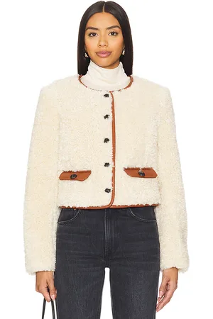 Cinq A Sept Naia Jacket in - Ivory. Size L (also in M, XL).