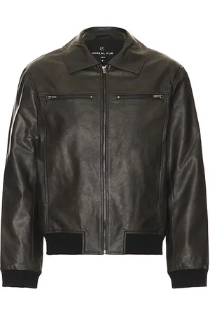 Unreal Fur Leather Dusk Jacket in - . Size XL/1X (also in L, S).