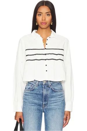 Free People Lace Lover Blouse in - White. Size S (also in XS).