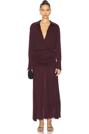 SER.O.YA Farah Maxi Dress in - Wine. Size S (also in XS).